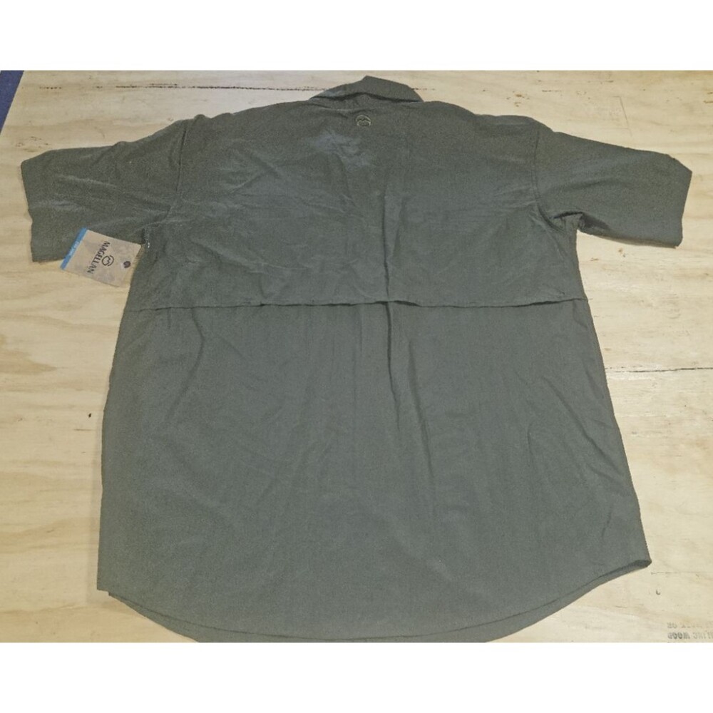 NEW Magellan Outdoors OLIVE Fishing Shirt Mens Medium M vented LAGUNA MADRE - Picture 12 of 12